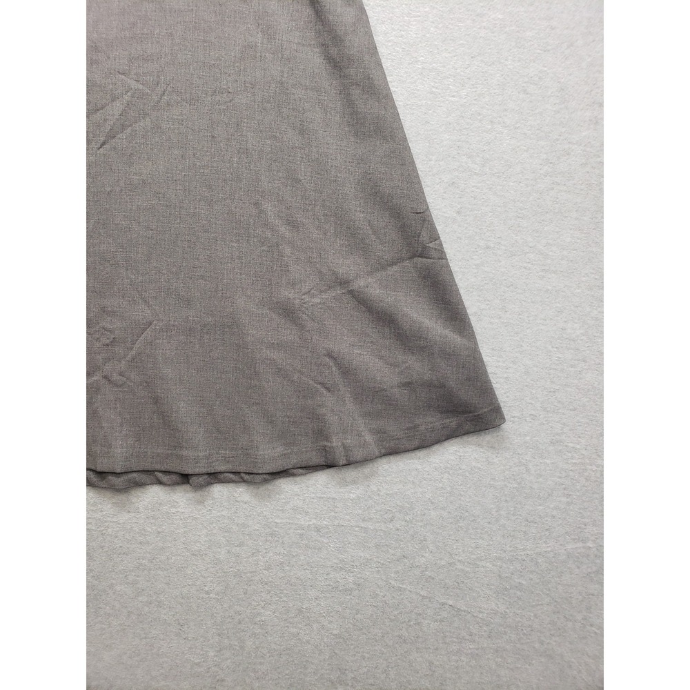 Abercrombie & Fitch Women Flare Skirt LT Gray High Waist Pull On Summer Casual - Picture 5 of 16